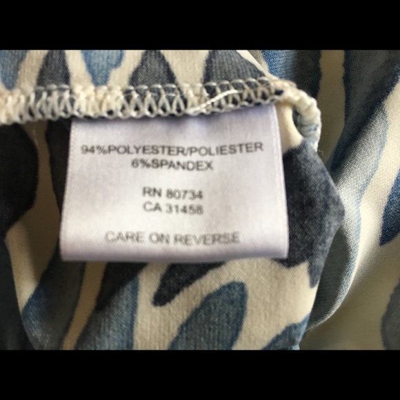 BCBG Strapless Floral and Striped Dress - Picture 8 of 9